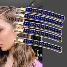 Load image into Gallery viewer, 5PCS Fashion Bling Crystal Rhinestones Hair Clips Women Hairpins Metal Barrettes Hair Styling Tools Accessories Headdress Gorgeous Hair Accessories For Women
