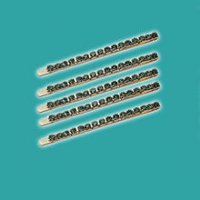 Load image into Gallery viewer, 5PCS Fashion Bling Crystal Rhinestones Hair Clips Women Hairpins Metal Barrettes Hair Styling Tools Accessories Headdress Gorgeous Hair Accessories For Women