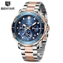 Load image into Gallery viewer, Black Multifunctional Sport Men Watches Luxury Quartz Watches Fashion Chronograph Stylish Elegant Comfortable Watch For Men