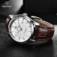 Load image into Gallery viewer, Leather Fashion Sport Men's Watches Luxury Military Quartz Analog Waterproof Men Watch