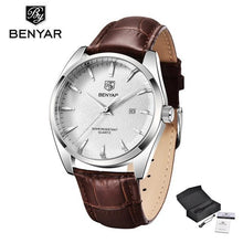 Load image into Gallery viewer, Leather Fashion Sport Men's Watches Luxury Military Quartz Analog Waterproof Men Watch