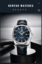 Load image into Gallery viewer, Leather Fashion Sport Men's Watches Luxury Military Quartz Analog Waterproof Men Watch