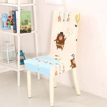 Load image into Gallery viewer, Spandex Dining Chair Cover With Back Elastic Universal Kitchen Living Room Stretch Slipcover Chair Covers Protector Seat Case Chair Cover Seat Protector Super Fit Slipcover Stretch Removable Washable Soft Spandex Fabric for Home
