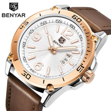 Load image into Gallery viewer, Top Luxury Fashion Mens Watches Quartz Casual Leather Design Sport Analog Waterproof Classic Wrist Watch