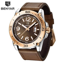 Load image into Gallery viewer, Top Luxury Fashion Mens Watches Quartz Casual Leather Design Sport Analog Waterproof Classic Wrist Watch