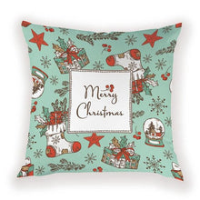 Load image into Gallery viewer, New Year Christmas Decorations Pillows Cover Christmas Décor for Home Christmas Tree Snowflake Snowman Reindeer Home Decor Throw Pillow Case Cushion Cover Santa Merry Christmas Gift Xmas 45x45cm