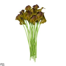 Load image into Gallery viewer, 10Pcs High Quality Real Touch Calla Lily Artificial Flowers Bouquet For Wedding Bridal Home Kitchen Table Flower Decoration Home Decor