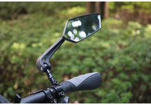 Load image into Gallery viewer, New Scratch Resistant Glass Lens Rear View Mirror Bike Cycling Clear Wide Range Back Sight Rearview Reflector Adjustable Handlebar Rotatable Bicycle Rear View Glass Mirror Wide Angle Acrylic Safety Mirror New Scratch Resistant Glass Lens