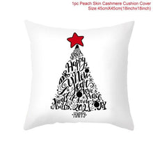Load image into Gallery viewer, Merry Christmas Decoration Xmas Gift New Year For Home Reindeer Santa Claus Xmas Series Cushion Cover Case Pillow Custom Zippered Square Pillowcase Tree Cushion Cover Christmas Ornament