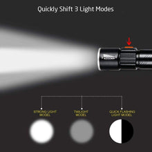 Load image into Gallery viewer, 3 IN 1 Bike Bicycle Light Set USB LED Waterproof Super Bright Zoom Headlight Super Bright 3 Light Modes Bicycle Light Set Flashlight Easy Installs In Seconds Fits All Bicycles Powerful Bright Light 8000 Lumen