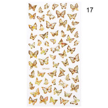 Load image into Gallery viewer, Summer Glitter Nail Decals Stickers Gold Black White Leaf Manicuring Foils Geometric Slider Nail Art Adhesive Decor Adhesive 3D Wave Design Decoration for Women Girls Art Stickers Decal Decoration Metallic Curve Strip Line Nail Decor