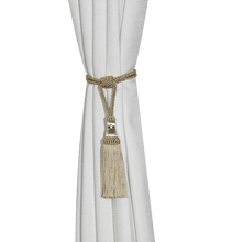 Load image into Gallery viewer, Curtain Tiebacks Tassel Curtain Clips Rope Curtain Tie Backs Holdbacks Decorative Curtain Holder Accessories For Drape Curtain Holdbacks Braided Buckle Home Decorative Window Drapery Ball Tassels Tieback 50cm