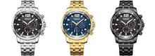 Load image into Gallery viewer, Luxury Men's Gold Business Watches Quartz Analogue Wristwatch Stainless Steel Waterproof Luminous Watch