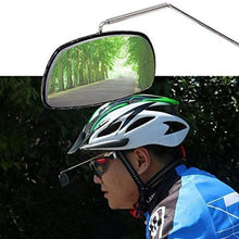Load image into Gallery viewer, Bike Aluminum Bicycle Cycling Horse Riding Glass Mirror 360 Adjustment Rear View Mount Mirror Helmet Eyeglass Rear View Bicycle Eyeglass Mirror Biking Cycling Helmet Mount Rear View Mirror Adjustable Angle Aluminum Alloy Riding Mirror Accessories