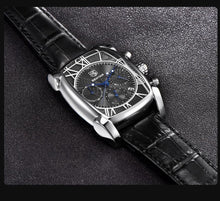Load image into Gallery viewer, Classic Rectangle Waterproof Case Vintage Design Luxury Watches Leather Strap Business Casual Analog Wrist Watch For Men