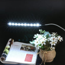 Load image into Gallery viewer, Mini USB Table Light 10 LEDS USB Light Flexible Metal LED Table Lamp Super Bright Led Book Decorative Table Lamp Cute Study Lamps for Bedroom Décor