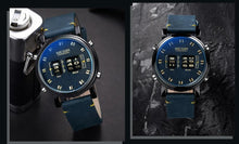 Load image into Gallery viewer, New Military Sport Watches Luxury Brown Leather Strap Quartz Wrist Watch Stylish Roller Watch For Men
