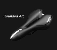 Load image into Gallery viewer, Breathable Silicone Cushion Seat PU Leather Surface Silica Filled Gel Comfortable Shockproof Bicycle Saddle Padded Professional Waterproof Road Bike Saddle For Men