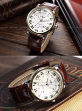 Load image into Gallery viewer, Modern Men Fashion Watch Sport Analog Military Leather Wristwatches Round Classic Design For Mens