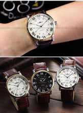 Load image into Gallery viewer, Modern Men Fashion Watch Sport Analog Military Leather Wristwatches Round Classic Design For Mens