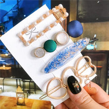 Load image into Gallery viewer, 4pcs/set Women Hair Accessories Jewelry Korean Simulation Pearl Barrette Love Hearts Hair Clips For Girls Pink Hairpins Wedding Hair Accessories for Brides and Bridesmaids