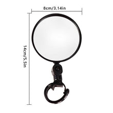 Load image into Gallery viewer, Universal Bicycle Mirror Bicycle Accessories Handlebar Rearview Mirror Rotate Wide-Angle Rearview Mirror Rotatable Round Adjustable Shockproof Convex Wide Angle Universal Back Rear View Mirrors