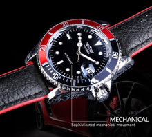 Load image into Gallery viewer, 2021 Fashion Black Red Sport Mens Watches Luxury Luminous Hands Watch Elegant Leather Strap Design