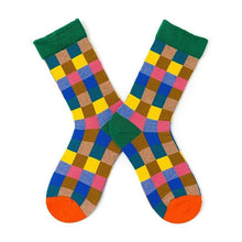 Load image into Gallery viewer, Novelty Happy Funny Women Graphic Short Socks Socks Combed Out Of Pure Cotton Art Abstract Oil Painting Socks French Style Crew Socks For Men And Women
