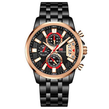 Load image into Gallery viewer, Sport Multifunctional Luxury Mens Watch Quartz Waterproof Colorful Analog Wristwatch Elegant Stainless Steel Design