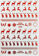 Load image into Gallery viewer, Merry Christmas Nail Art Decals Decoration Self Adhesive Nail Art Stickers Manicure Design White Snow Sticker for Nail Design Xmas Gift Nails Snowflake Nail Art Stickers Decals Christmas Nail 3D Self Adhesive Nail Stickers for Acrylic Nails Snowflake