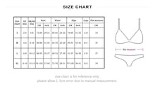 Load image into Gallery viewer, Bikini Swimwear Swimsuit Women Solid Bathing Suit Bikini Set With Pad Female High Waist Beachwear Women Bikini Swimsuits 2 Piece Deep V Neck Swimwear Adjustable Strap Back Bathing Suits
