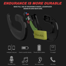 Load image into Gallery viewer, Modern Wireless Bluetooth Headphone Single Earphone Earbuds Exquisite Headset Wireless Bone Conduction Earphones Business Earbuds Bluetooth 4.1 Headphones Over Ear Hooks Handsfree Bone Conduction Earphones Headphones With Microphone