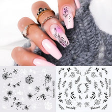 Load image into Gallery viewer, Abstract Lady Face Water Decals Fruit Flower Summer Leopard Alphabet Leaves Nail Stickers Water Black Leaf Sliders Marble Nail Art Stickers Water Transfer Nail Decals Full Wraps Gradient Acrylic Nail Kits for Women Manicure Decoration