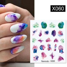 Load image into Gallery viewer, Abstract Lady Face Water Decals Fruit Flower Summer Leopard Alphabet Leaves Nail Stickers Water Black Leaf Sliders Marble Nail Art Stickers Water Transfer Nail Decals Full Wraps Gradient Acrylic Nail Kits for Women Manicure Decoration