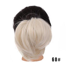 Load image into Gallery viewer, Synthetic Messy Bun Scrunchie Chignon With Elastic Hair Bands Donut Straight Ponytail Hair Pieces For Women Hair Extensions Clip in Hair Extension For Volumized Hair Buns For Girls