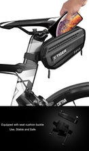 Load image into Gallery viewer, Bicycle Bag Rainproof Road Bike Bag 1.2L Large Capactity Cycling Seat Post Rear Bag For Bicycle Accessories Bike Bag Bicycle Under Seat Pouch Cycling Wedge Pack For Mountain Road Cycling Accessories Storage