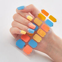 Load image into Gallery viewer, Full Cover Nail Stickers Designer Nail Decals Fashion Five Sorts of Nail Stickers Nail Sticker set Nail Decoration Nail Strips 3D Nail Art Stickers Decal Slider Template Diy Nail Tool Decorations Nail Art Design Self Adhesive Luxury Designer Nail Sticker