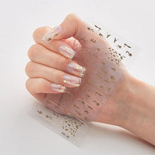 Load image into Gallery viewer, Full Cover Nail Stickers Designer Nail Decals Fashion Five Sorts of Nail Stickers Nail Sticker set Nail Decoration Nail Strips 3D Nail Art Stickers Decal Slider Template Diy Nail Tool Decorations Nail Art Design Self Adhesive Luxury Designer Nail Sticker