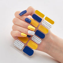 Load image into Gallery viewer, Full Cover Nail Stickers Designer Nail Decals Fashion Five Sorts of Nail Stickers Nail Sticker set Nail Decoration Nail Strips 3D Nail Art Stickers Decal Slider Template Diy Nail Tool Decorations Nail Art Design Self Adhesive Luxury Designer Nail Sticker