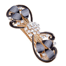 Load image into Gallery viewer, New Fashion Rhinestone Hairpin for Women Banana Clip Bow Girls Hair Clip Elegant Ladies Barrettes Hear Accessories