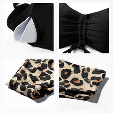 Load image into Gallery viewer, High Waist Bikini Leopard Bikini Women Push Up Swimsuit Women's Leopard Print Swimsuits High Waist Bikini Set 2 Piece Bathing Suits Women Printed Swimwear Tie Dye Summer Swim Beachwear