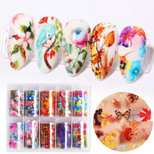 Load image into Gallery viewer, Snake Leopard Nail Foils Marble Nail Art Transfer Sticker Slider Nail Art Decal Manicuring Design Tip Decoration Decal Self-Adhesive 3D Wave Design Decoration for Women Girls Adhesive Striping Tape Nail Art Stickers Metallic Curve Strip Line Nail Decal