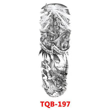 Load image into Gallery viewer, Full Arm Large Size Sleeve Temporary Sticker Dragon Tattoo Waterproof Body Art Realistic 3D Design For Mens