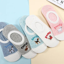 Load image into Gallery viewer, 5 Pairs/Lot Cute Harajuku Animal Women Socks Set Funny Spring Cat Dog Rabbit Panda Low Cut Short Sock Happy