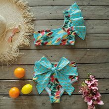Load image into Gallery viewer, Two-Pieces Women Push-Up Padded Bra Ruffles Bandage Bikini Set Swimsuit Women's Bathing Suits Ruffles Flounce Bikini Sets Low Rise Two Piece Swimsuit Swimwear Bathing Suit Beachwear
