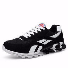 Load image into Gallery viewer, Mens Lightweight Breathable White Sneakers Casual Spring New Fashion Comfortable Walking Slip-On Sneakers Breathable Fashion Athletic Gym Casual Tennis Sneakers Modern Design Shoes