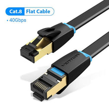 Load image into Gallery viewer, Cat8 Ethernet Cable SSTP 40Gbps 2000MHz RJ45 Network Lan Patch Cord Internet Network LAN Wire Cables with Gold Plated RJ45 Connector For Router Modem Laptop Gaming