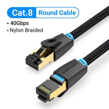Load image into Gallery viewer, Cat8 Ethernet Cable SSTP 40Gbps 2000MHz RJ45 Network Lan Patch Cord Internet Network LAN Wire Cables with Gold Plated RJ45 Connector For Router Modem Laptop Gaming