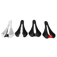 Load image into Gallery viewer, Road Bike Saddles PU Ultralight Breathable Comfortable Seat Cushion Bike Racing Saddle Superflow Road Bike Saddle High Performance And Comfortable Lightweight Sport Road Bike Seat