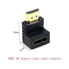 Load image into Gallery viewer, HDMI Compatible 90 Degree Right Angle Adapter HDMI 270 Degree HDMI Gold Plated HDMI 2.0 Male To Female Adapter Connector HDMI Cable Extender 3D 4K Supported